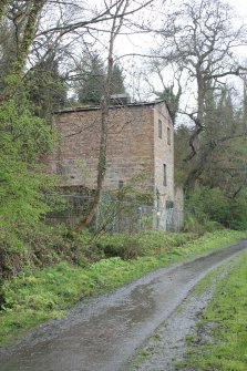 Historic building recording, General view from NE, Kinleith Paper Mill, Currie