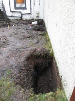 Watching brief, Exploratory trenches for foundations requested previously by engineers, The Torphichen Arms Hotel, Bank Street, Mid Calder
