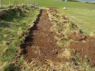 Archaeological evaluation, Post excavation trench 4 from N, The Arns, Bridge of Allan