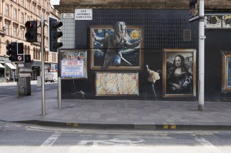 Detail of mural on York Street. 