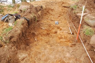 Archaeological Evaluation photograph, Lower Gauls Barrow, Trench 03, post-excavation