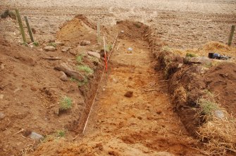 Archaeological Evaluation photograph, Lower Gauls Barrow, Trench 03, post-excavation