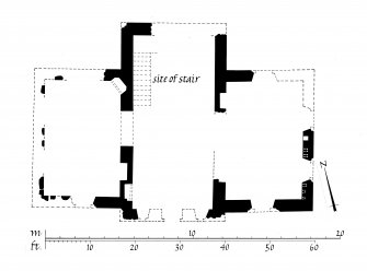 Publication drawing. Old Poltalloch House; plan.