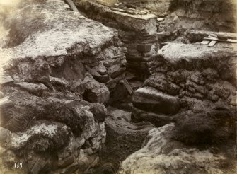 Photograph of Freswick 'Ness' Broch. Entrance from outside, 2 steps.