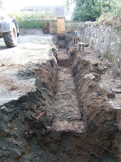 Watching brief, S trench from W, New Joiner's Shop, Ancaster Square North, Callander