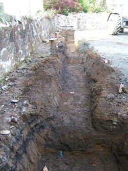 Watching brief, S trench from E, New Joiner's Shop, Ancaster Square North, Callander