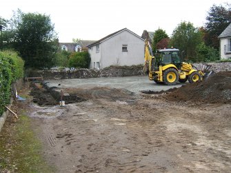 Watching brief, General view of site from NE, New Joiner's Shop, Ancaster Square North, Callander