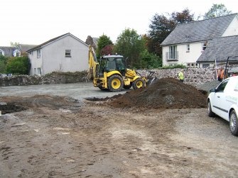 Watching brief, General view of site from NE, New Joiner's Shop, Ancaster Square North, Callander