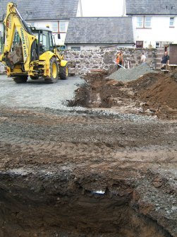 Watching brief, N trench from E, New Joiner's Shop, Ancaster Square North, Callander