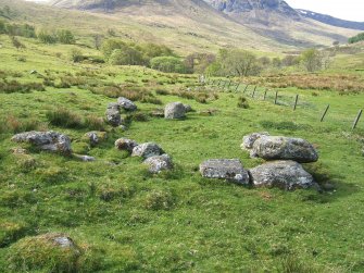 Walkover survey, Site 3, Structure 1 from N, Kenknock Hydro-Electric Scheme, Glen Lyon