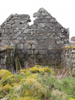 View from inside the wash-house of the NW gable of the farmhouse.