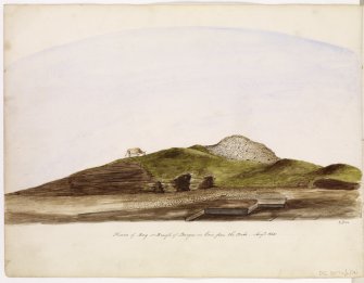 Drawing showing the Broch of Burgar, Orkney.