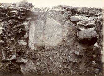 Photograph, Keiss White Broch, large stones in wall of outside habitation.