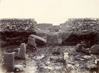 Photograph, interior view of entrance to Keiss White Broch.