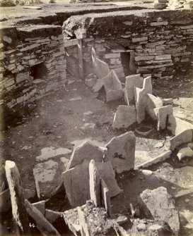 Photograph, Keiss Road Broch, entrance to steps in wall.  