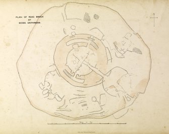 Drawing, Plan of Road Broch at Keiss, Caithness.
