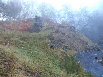 Walkover survey, Remnants of structures probably associated with an earlier hydro scheme from S, Hydro-Electric Scheme, Culachy Estate, Fort Augustus