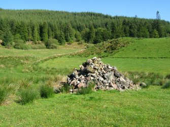 Walkover survey, Cairn at NN 14373 80897 from S, Overhead Line to CIA Aig Hydro-Electric Station, Achnacarry