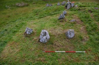 Excavation, Trench A, Pre-excavation from S, Blasthill Chambered Tomb, 2009