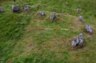 Excavation, Trench A, Pre-excavation from W, Blasthill Chambered Tomb, 2009