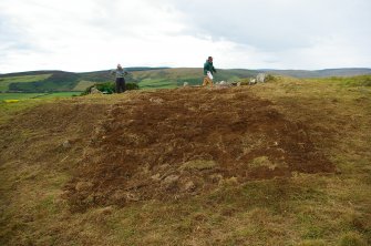 Excavation, Trench B, Backfilled from N, Blasthill Chambered Tomb, 2009