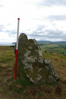 Excavation, Trench A, Façade stones not excavated from W, Blasthill Chambered Tomb, 2009