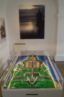 Lego model of Fort George, on exhibition at Fort George.