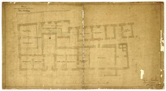 Plan showing Proposed Alterations to Ground Floor
Signed and Dated "Charles Macpherson   13 April 1871"