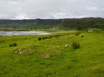 Laig, Eigg. View of the SW group of square cairns (192-5), looking E. 