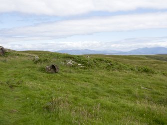 View of the prehistoric house at Rubh' an Tangaird, taken from the W. 