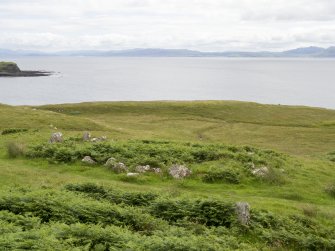 Prehistoric house at Rubh' an Tangaird. View from the NW. 