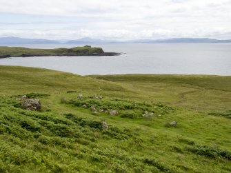 Prehistoric house at Rubh' an Tangaird. View from the NW. 