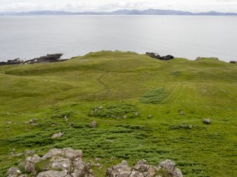 Prehistoric house at Rubh' an Tangaird. View from the NW. 