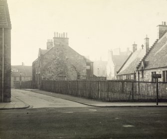 View of Union Street from North Street, St Andrews, prior to construction of the Physics Department.
