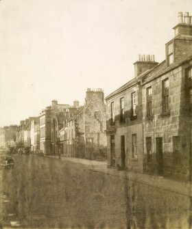 View of Market Street, St Andrews, prior to construction of the Physics Department.

