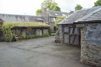 View from east showing entrance to The Steading, Nether Blainslie.