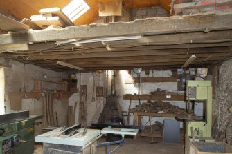 Interior view of workshop at The Steading, Nether Blainslie.