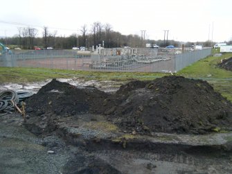 Watching brief, view of existing gas compound from SW, M8 enabling works, Coatbridge