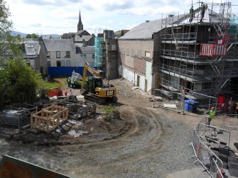 Watching brief, General view of site, Lanark Memorial Hall