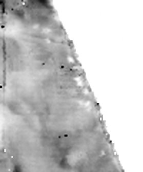 Greyscale image associated with electrical resistance survey data, Area 2, St Martin's Church, Haddington, East Lothian