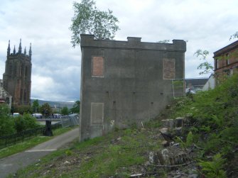 Historic building recording, S elevation of Building A from N, Southbank Road, Kirkintilloch