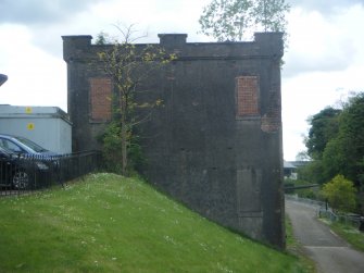 Historic building recording, N elevation of Building A from N, Southbank Road, Kirkintilloch