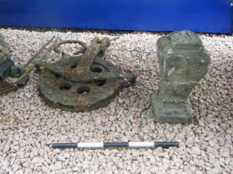 Archaeological monitoring, Finds from the bank, Southbank Road, Kirkintilloch
