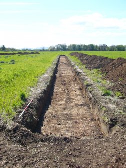 Archaeological evaluation, Trench 2, view to W, Seton Sands, East Lothian