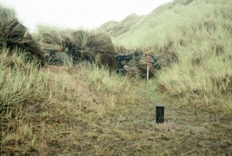 Photographic and electronic survey, Stone wall between dunes to the NW of Flint Scatter 2, Trump International Golf Links