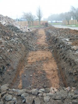 Archaeological evaluation, General shot of Trench 8, Petrol Station West of Croall Bryson and Co Pinnaclehill Industrial Estate, Kelso