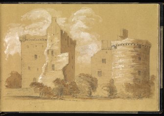 Drawing of Cairnbulg Castle inscribed 'Cairnbulg'.