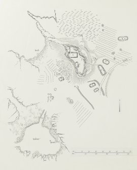 Mull, Dun Ara Castle.
Plan of site.