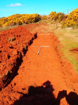 Archaeological evaluation, Trench 3 general view, Black Castle Farm, East Lothian