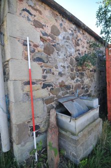 Historic building survey, Turnip Store, Unit 1, exterior N-facing elevation, Crunklaw Steading, near Duns, Scottish Borders